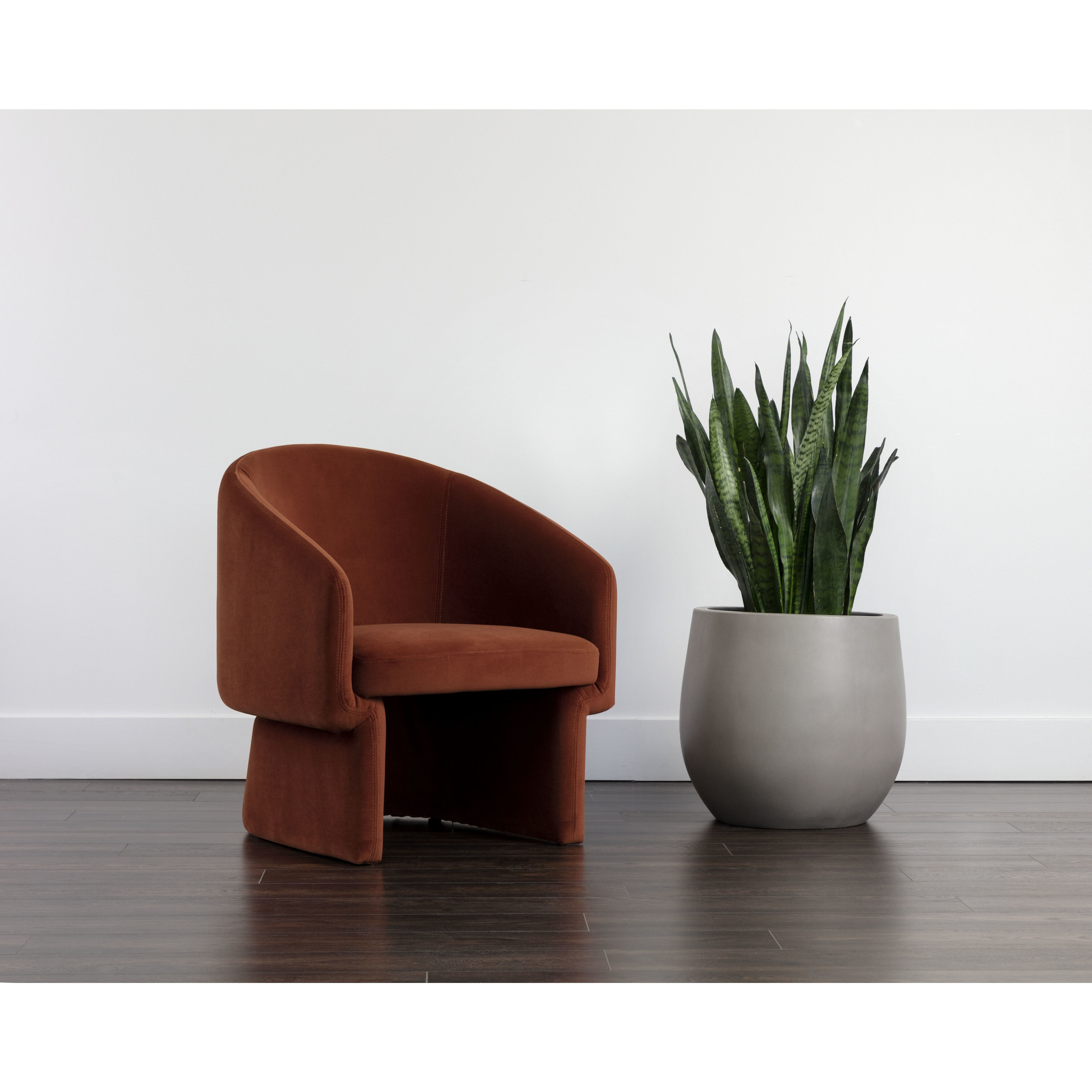 Lauryn Meg Rust Lounge Chair